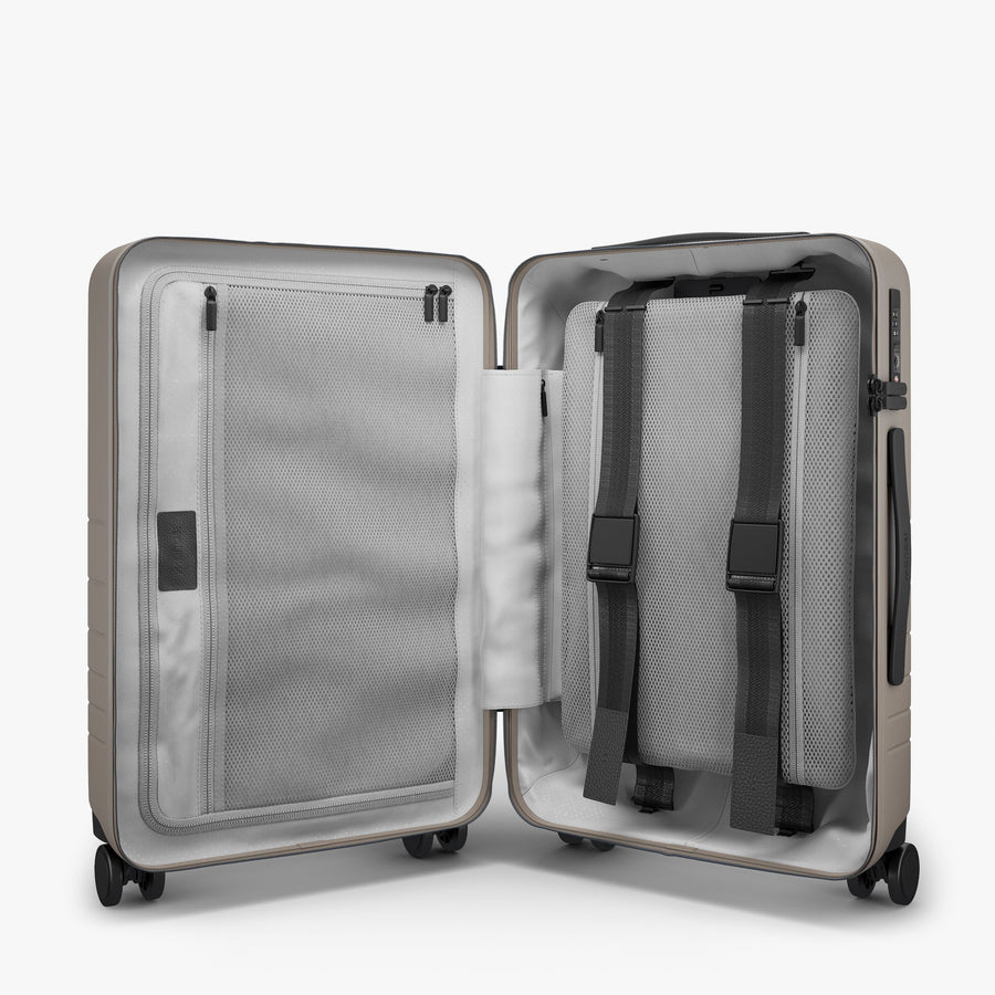 Desert Taupe | Inside view of Carry-On Pro in Desert Taupe